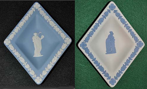 2 Diamond Shaped Wedgwood Dishes